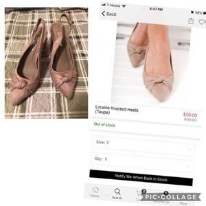 Nana Macs Taupe Heels